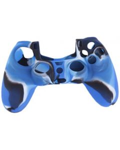 Budget Silicon Camouflage Controller Sleeve-Blauw (Playstation 4) Nieuw