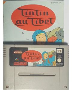 Tintin in Tibet-Kale Cassette Incl. Handleiding Frans (SNES) Gebruikt