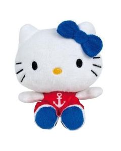 Play by Play Hello Kitty Beanbag Pluche 12CM-Blue Bow & Red Pants (Diversen) Nieuw