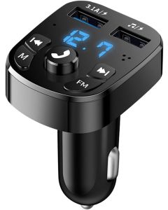 Budget Bluetooth FM Transmitter & Auto Lader-Zwart (Diversen) Nieuw