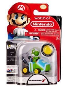 Jakks Pacific World of Nintendo Mario Kart 7 Coin Racers -Yoshi (Diversen) Nieuw