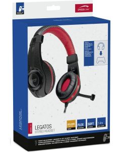 Speedlink Legatos Stereo Headset -Zwart / Rood (Diversen) Nieuw