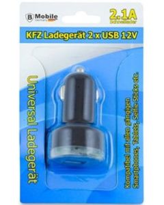 Mobile Germany Dual USB Car Adapter 12V -Zwart (Diversen) Nieuw