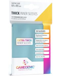 GameGenic Thick Inner Sleeves 50 Stuks -Transparant (Diversen) Nieuw