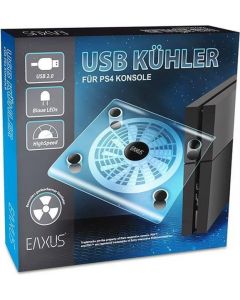 EAXUS PlayStation 4 USB Koeler met Standaard en LED -Transparant (Diversen) Nieuw