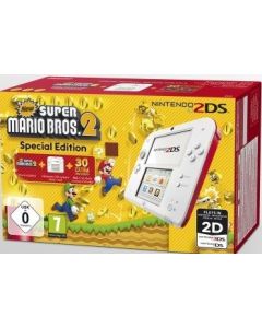 Nintendo 2DS Console Special Edition-Wit Incl. New Super Mario Bros 2 (2DS) Nieuw