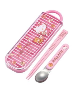 Skater Hello Kitty Chopsticks & Spoon Set-Sweety Pink (Diversen) Nieuw