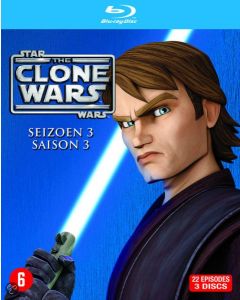 Star Wars The Clone Wars Seizoen 3-Standaard (Blu-Ray) Nieuw