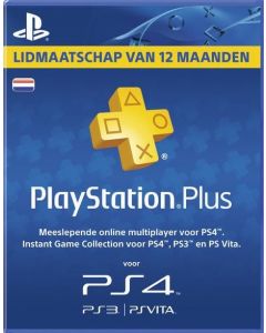 PlayStation Plus Abonnement-12 Maanden (Diversen) Nieuw