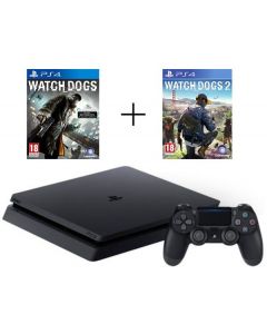 Sony PlayStation 4 Slim 1TB Pack-Watch Dogs 1 & 2 (PlayStation 4) Nieuw