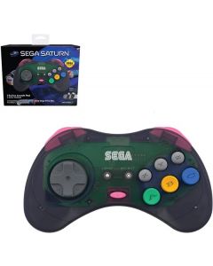 Retro-Bit SEGA Saturn Wireless Arcade Pad -Transparant Zwart (Diversen) Nieuw