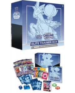 Pokemon TCG Sword & Shield Chilling Reign Elite Trainer Box-Ice Rider Calyrex (Diversen) Nieuw