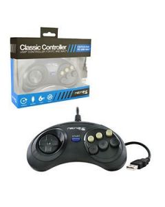 RetroLink Classic USB Genesis Controller -Zwart (PC) Nieuw