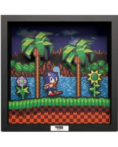 Pixel Frames SEGA Shadow Box Art 23x23CM -Sonic Idle Pose (Diversen) Nieuw