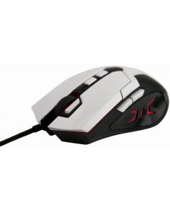 Gembird Wired Gaming Mouse MUSG-04-Wit/Zwart (PC) Nieuw