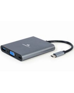 CablExpert USB Type-C 6-in-1 Multi-Port Adapter-Standaard (PC) Nieuw