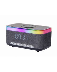 Gembird Digital Alarm Clock with Wireless Smartphone Charging Function-DAC-SPKBT-QC15-BK (Diversen) Nieuw