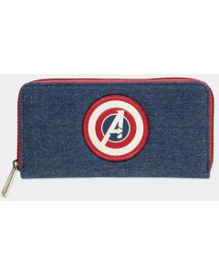 Difuzed Marvel Avengers Zip Wallet-Captain America Logo (Diversen) Nieuw