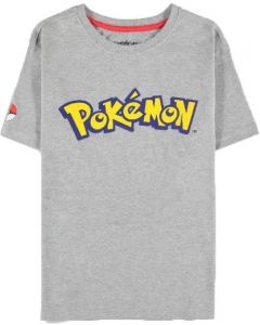 Difuzed Pokemon Logo Core Short Sleeve Girls T-Shirt Grijs -Maat M (Diversen) Nieuw