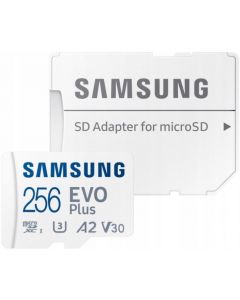 Samsung EVO Plus MicroSDXC Incl. Adapter -256GB 130MB/s (Diversen) Nieuw