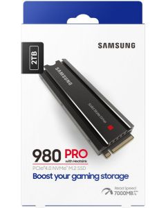 Samsung 980 PRO met Heatsink PCIe 4.0 NVMe M.2 SSD -2TB (Diversen) Nieuw