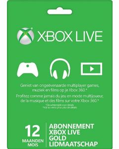 Xbox Live Gold-12 Maanden (Diversen) Nieuw