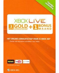 Xbox Live Gold-3 + 1 Maanden (Diversen) Nieuw