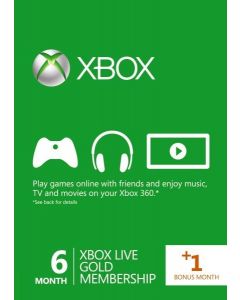Xbox Live Gold-6 + 1 Maanden (Diversen) Nieuw