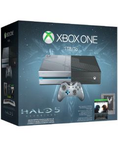Xbox One 1TB Limited Edition-Incl. Halo 5 Guardians Blauw/Zilver (Xbox One) Nieuw