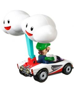 Mattel Hot Wheels Mario Kart Die-Cast Cars 1/64 Custom-Luigi P-Wing w/ Cloud Glider (Diversen) Nieuw