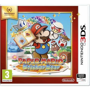 Paper Mario Sticker Star-Nintendo Selects Frans (3DS) Gebruikt
