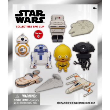 Monogram Int. Star Wars Collectable 3D Foam Figure Bag Clip Blinde Verpakking-Series 8 (Diversen) Nieuw