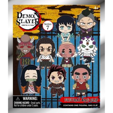 Monogram Int. Demon Slayer 3D Foam Figure Bag Clip Blinde Verpakking-Series 7 (Diversen) Nieuw