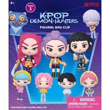 Monogram Int. Netflix K-Pop Demon Hunters 3D Foam Figure Bag Clip Blinde Verpakking-Series 1 (Diversen) Nieuw