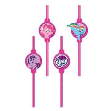 Amscan Drinking Straws 8-Pack-My Little Pony (Diversen) Nieuw