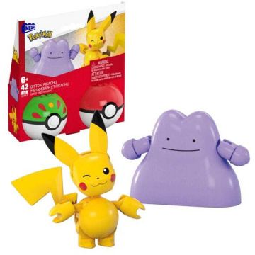 Mattel Mega Construx Pokémon Poké Ball Building Set-Ditto & Pikachu (Diversen) Nieuw