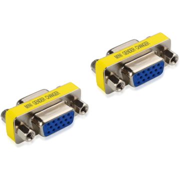 Merkloos VGA Mini Gender Changer-Female naar Female (Diversen) Gebruikt