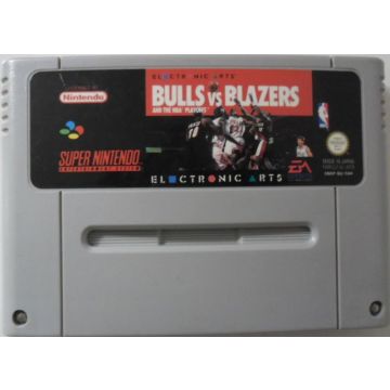 Bulls VS Blazers-Kale Cassette (SNES) Gebruikt