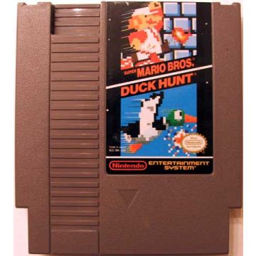 Super Mario Bros. + Duck Hunt-Kale Cassette (NES) Gebruikt
