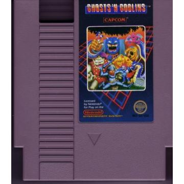 Ghosts 'n Goblins-Kale Cassette (NES) Gebruikt