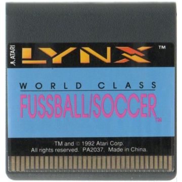 World Class Fussball Soccer-Kale Cassette (Atari Lynx) Gebruikt