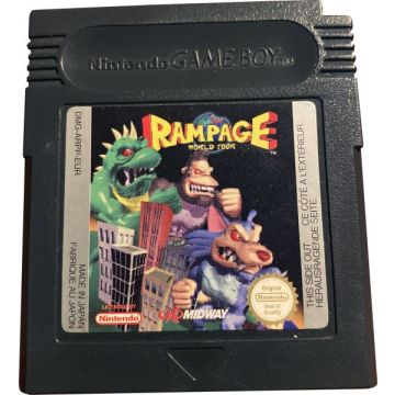 Rampage World Tour-Kale Cassette (GBC) Gebruikt
