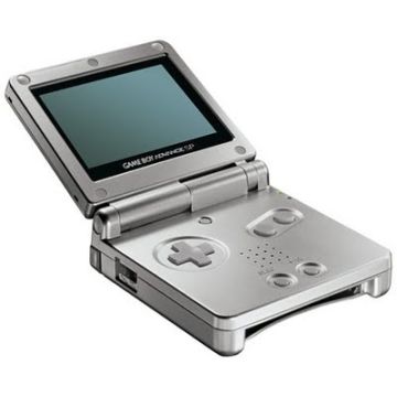 Nintendo Game Boy Advance SP-Zilver (GBA) Gebruikt