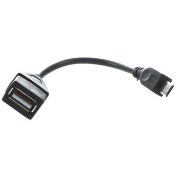 Merkloos USB-A Female naar USB Micro-B Kabel-14CM (Diversen) Nieuw