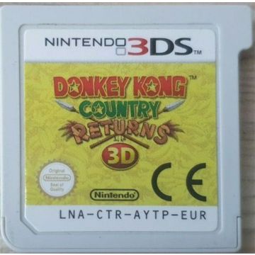Donkey Kong Country Returns 3D-Kale Cassette (3DS) Gebruikt