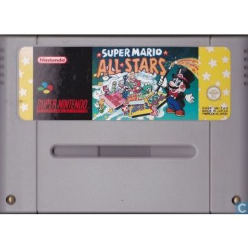Super Mario All Stars-Kale Cassette (SNES) Gebruikt