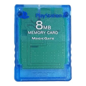 Sony Memory Card 8MB-Blauw / Transparant (PlayStation 2) Gebruikt
