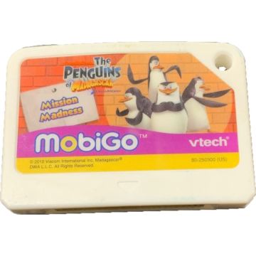 VTech MobiGo De Pinguins van Madagascar-Kale Cassette (VTech MobiGo) Gebruikt