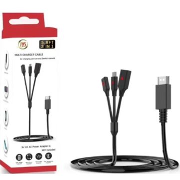 JYS 3-in-1 Multi Charging Cable for Switch-Standaard (Switch) Nieuw