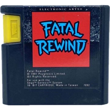 Fatal Rewind-Kale Cassette Amerikaans (Sega Mega Drive) Gebruikt